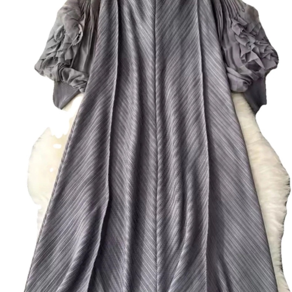 Elegant Gray Maxi Dress
